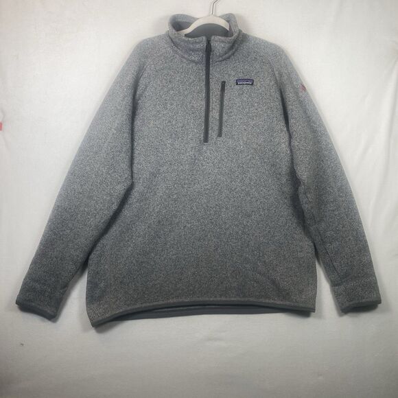 Patagonia Men’s Better Sweater 1/4 Zip Fleece Pullover Gray XL Style 25522 - Picture 1 of 11